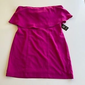 NWT Express strapless dress, size 10 (pink fuschia color)